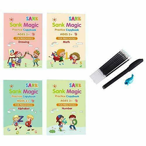 Sank Magic Practice Copybook Number Book Writin Preschooler Pen Age 3-5 Reusable