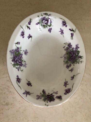 Rare Hammersley Victorian Violets Oval Vegetable Bowl