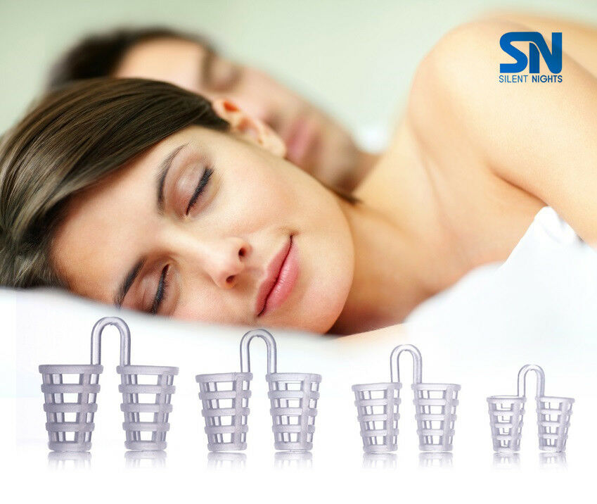 Silent Nights Reusable Nasal Dilators Cones Nose Plugs Stop Snoring Pk/4