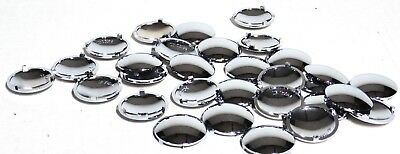Upholstery Tuck N Roll Button Covers(100) Chrome Plastic For Kenworth 1 1/16 Od